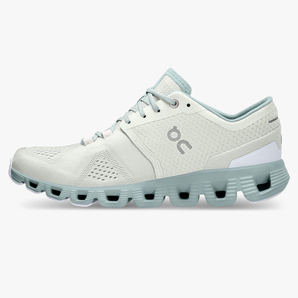 On New Cloud X - Workout and Cross Training Shoe - Aloe | Surf ON95XF357 - Image 4