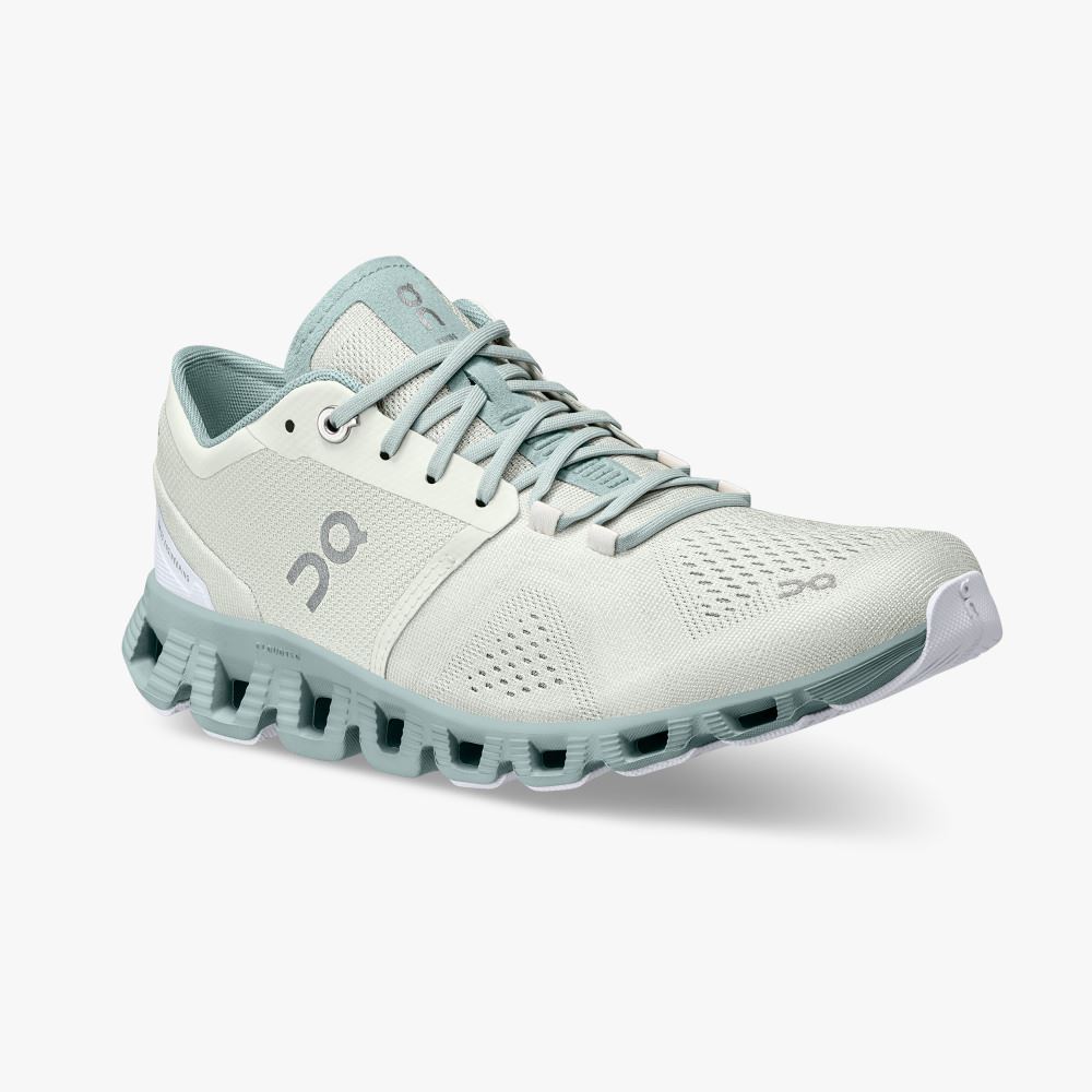 On New Cloud X - Workout and Cross Training Shoe - Aloe | Surf ON95XF357 - Image 6