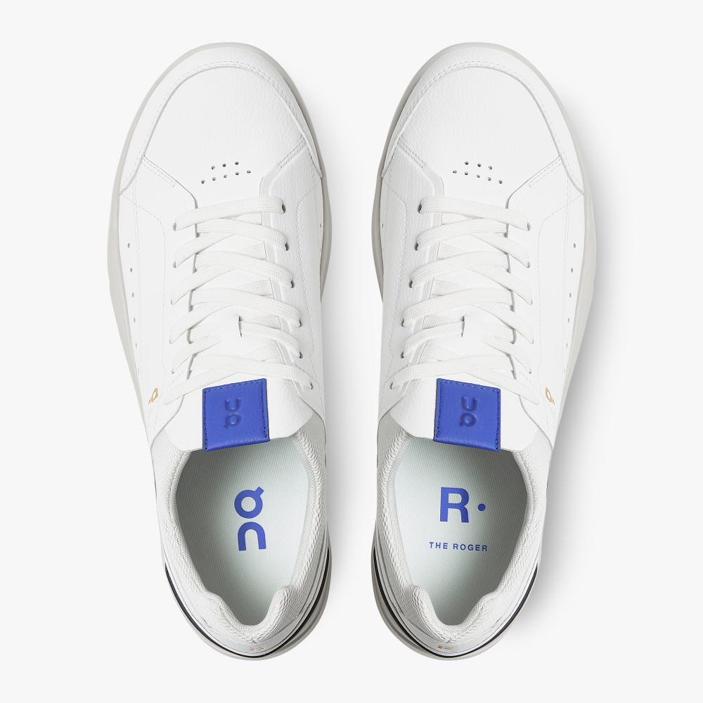 On THE ROGER: tennis-inspired sneaker by On & Roger Federer - White | Indigo ON95XF281 - Image 2