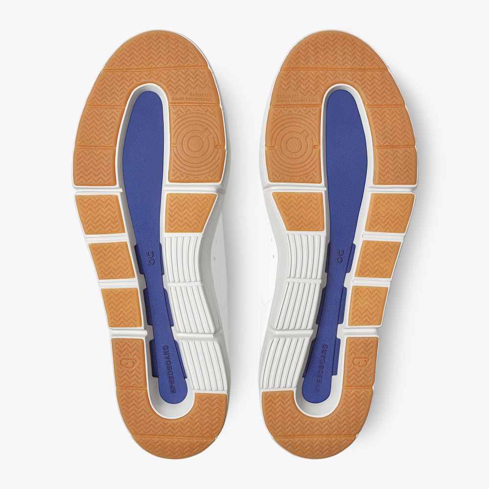 On THE ROGER: tennis-inspired sneaker by On & Roger Federer - White | Indigo ON95XF281 - Image 4