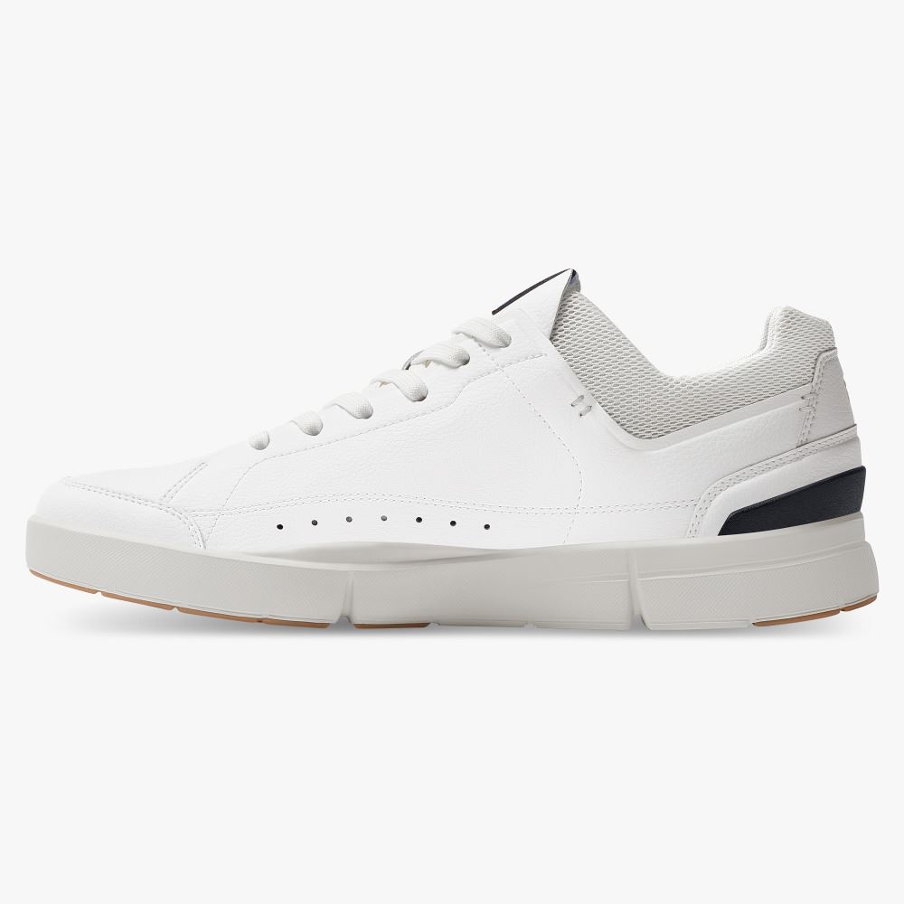 On THE ROGER: tennis-inspired sneaker by On & Roger Federer - White | Indigo ON95XF281 - Image 5