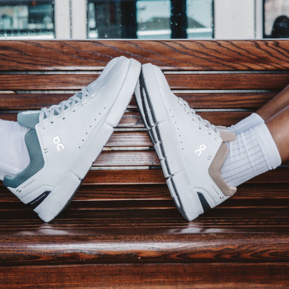 On THE ROGER Advantage: the versatile everyday sneaker - White | Eucalyptus ON95XF272 - Image 2