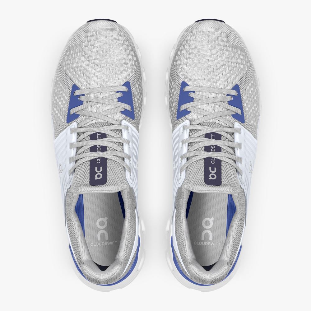 On Cloudswift - Road Shoe For Urban Running - Glacier | Cobalt ON95XF265 - Image 2