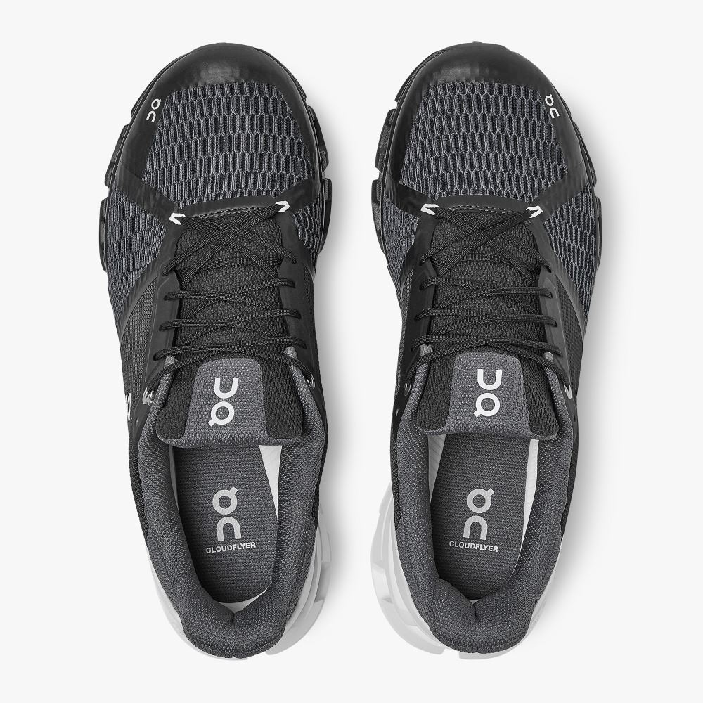 On Cloudflyer Wide: wide-fit, lightweight running shoe - Black | White ON95XF65 - Image 2
