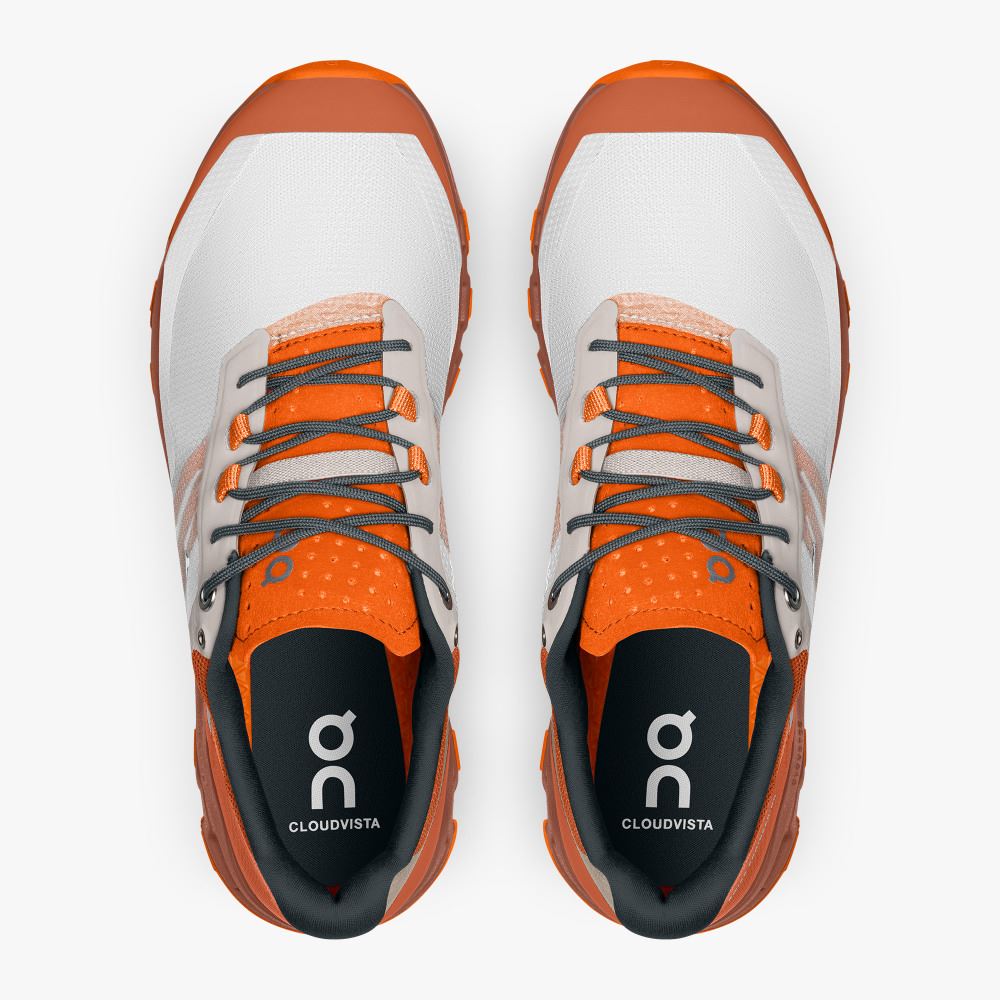 On The Cloudvista: Lightweight Trail Running & Hiking shoe - White | Rust ON95XF152 - Image 2