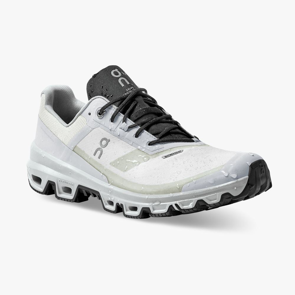 On Cloudventure Waterproof: Trail Running Shoe - Glacier | Black ON95XF82 - Image 6