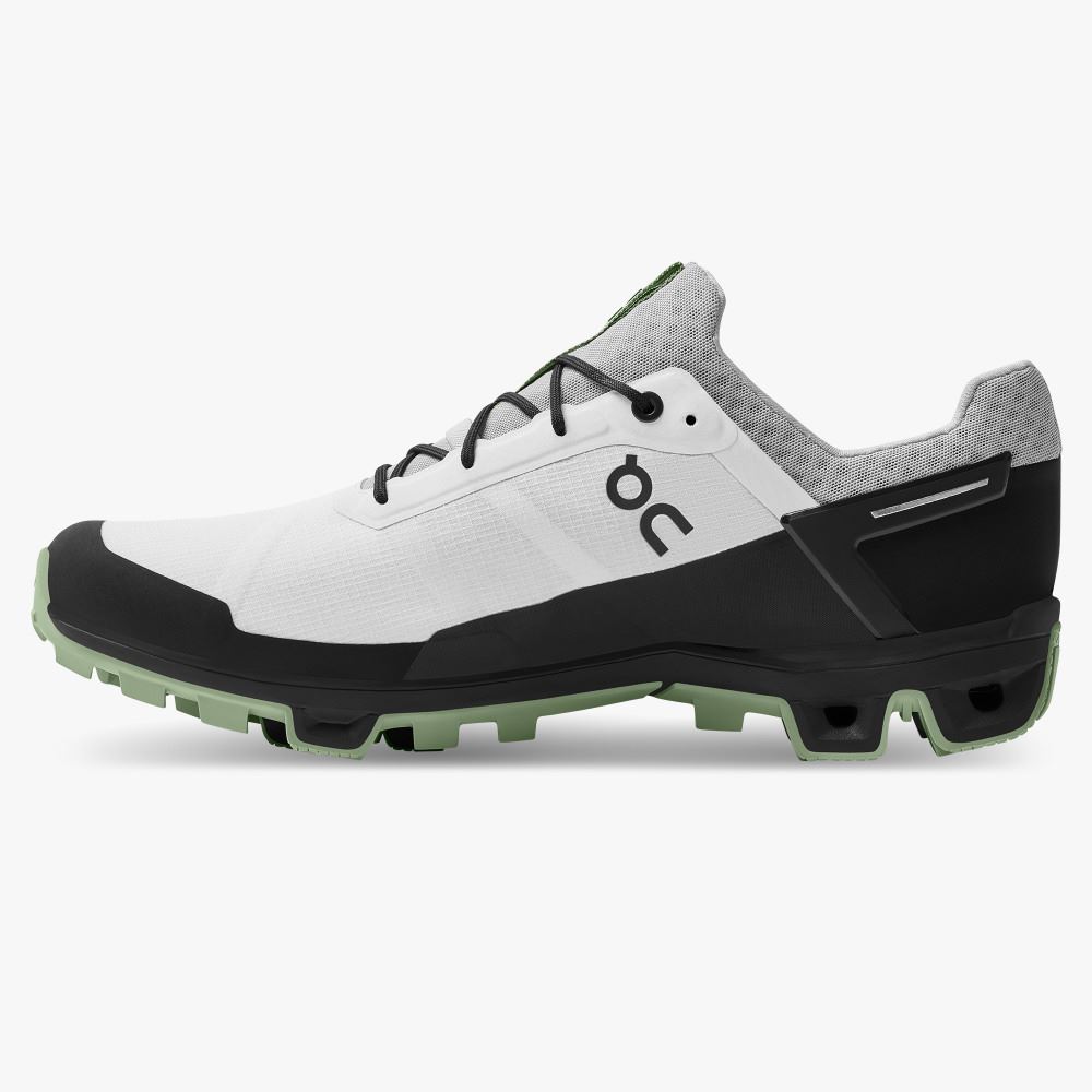 On Cloudventure Peak - Lightweight Trail Running Shoe - White | Leaf ON95XF72 - Image 4
