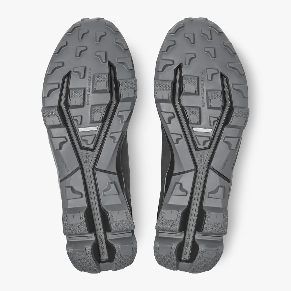 On Cloudventure Peak - Lightweight Trail Running Shoe - Black | Rock ON95XF81 - Image 3